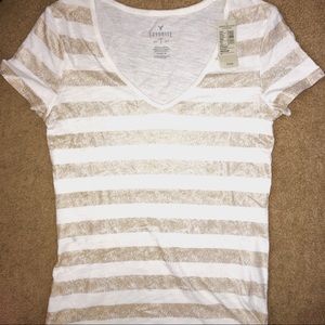 Striped American Eagle T-shirt